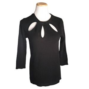 Roi Silk Cashmere Cutout Sweater Women's Small